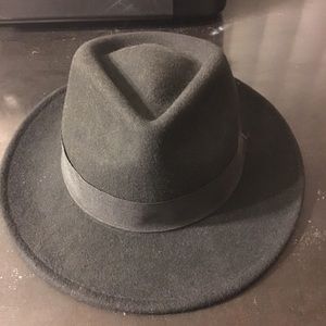 Unisex Black wool GLORY Fedora hat